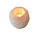 Load image into Gallery viewer, Selenite Snowball Candle Holder 8cm
