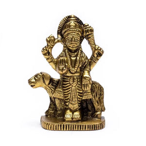 Hindu God statue Saturday Lord Shani 6x4.5cm