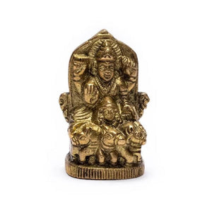 Hinduistu Dievības Statuja Svētdienai Surja / Hindu God statue Sunday Lord Surya 5.1x3.3cm