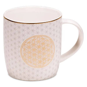 Tea Infuser Mug Flower of Life 400ml