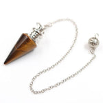 Load image into Gallery viewer, Svārsts Tīģeracs / Tiger Eye Conical Pendant Healing Crystal
