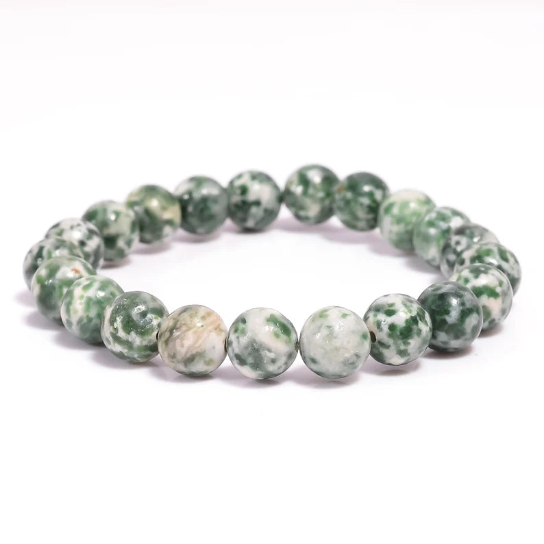 Rokassprādze Ahāts / Koku Ahāts Indija / Tree Agate A 4mm