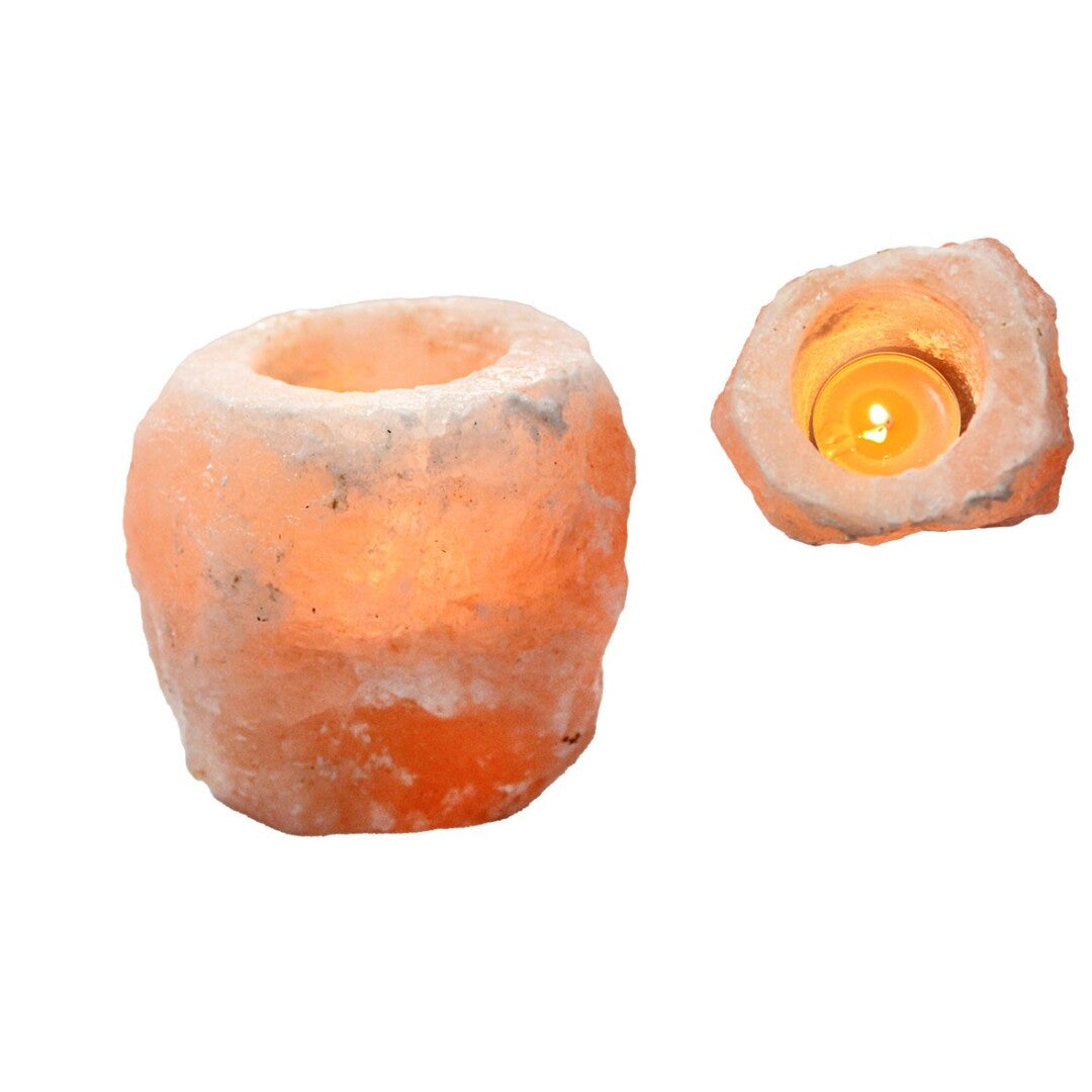 Svečturis Tējas Svecei Himalaju Sāls / Himalayan Salt Candle Holder 600-800gr