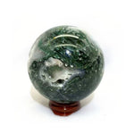 Ielādēt attēlu galerijas skatītājā, Akmens Ahāts / Sūnu Ahāts / Green Moss Agate Sphere 30mm
