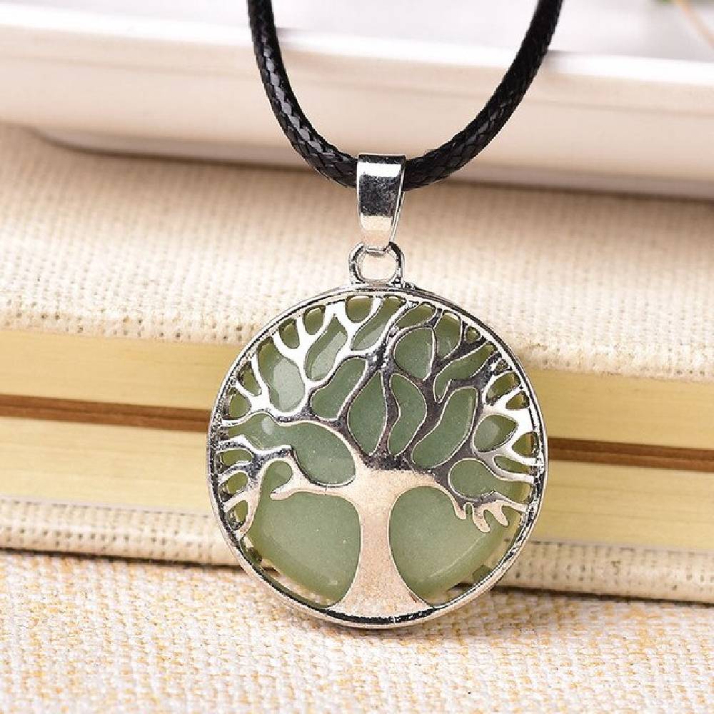 Kulons Tree of Life Aventurīns / Zaļais Aventurīns / Green Aventurine 3cm