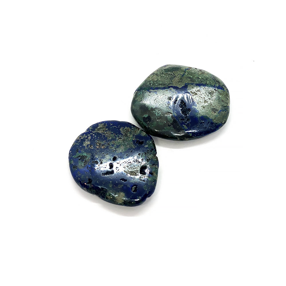 Akmens Azurīts un Malahīts / Azurite and Malachite Chakra Stone 40mm