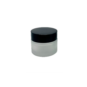 Frosted Glass Container Cosmetic Storage with Lid 50ml