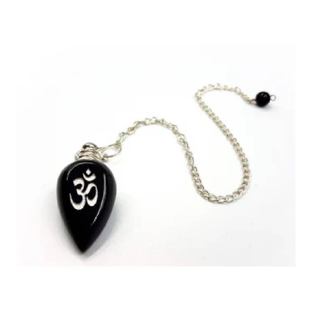 Svārsts Ahāts / Melnais Ahāts / Black Agate with OM