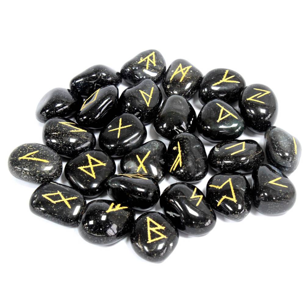 Indian Runes Black Onyx