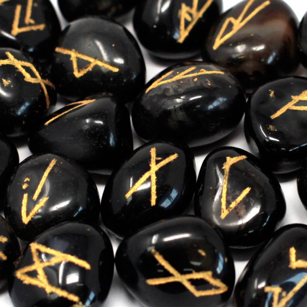 Indian Runes Black Onyx
