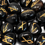 Load image into Gallery viewer, Indian Runes Black Onyx
