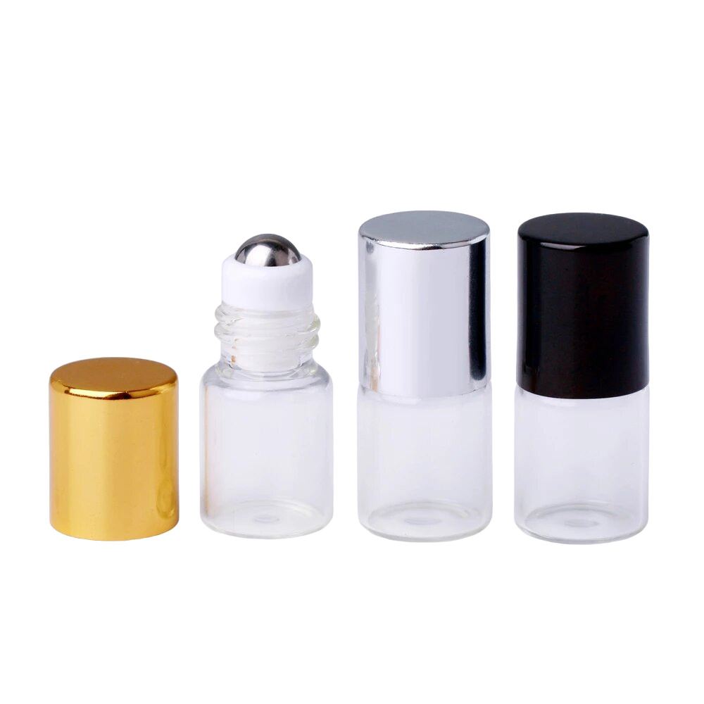 Glass bottle with a metal roller 2-3ml