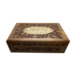Load image into Gallery viewer, Wooden Storage Box White Flower
