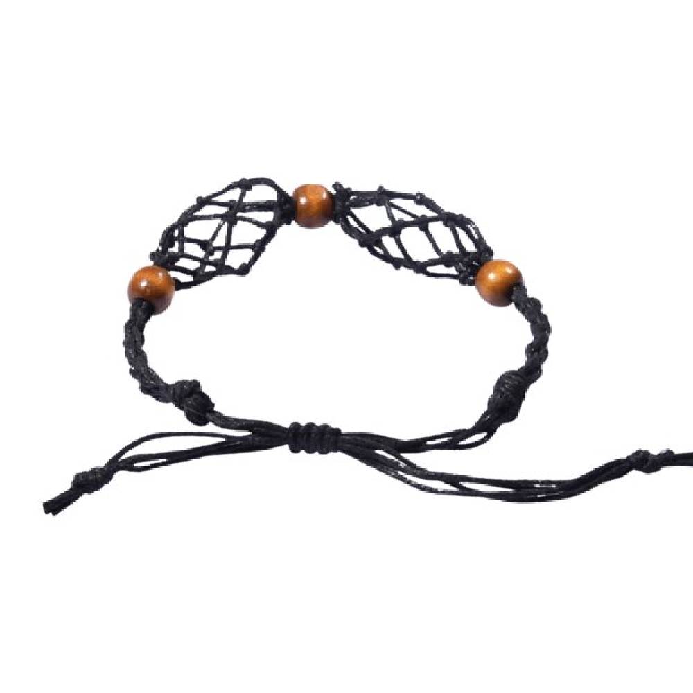 Pīta regulējama rokassprādze akmeņiem