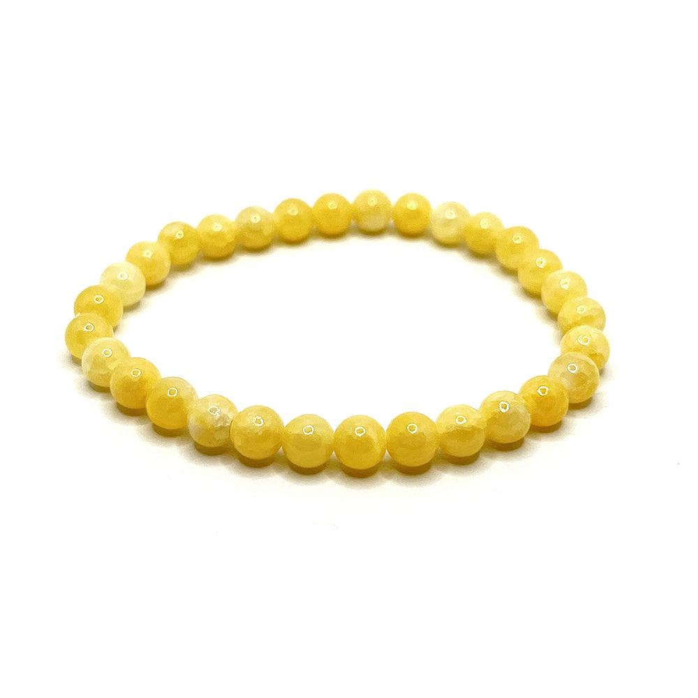 Stone Bracelet Orange Calcite 6mm