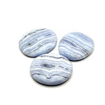 Ielādēt attēlu galerijas skatītājā, Akmens Halcedons / Zilais Halcedons / Blue Chalcedony Chakra Stone
