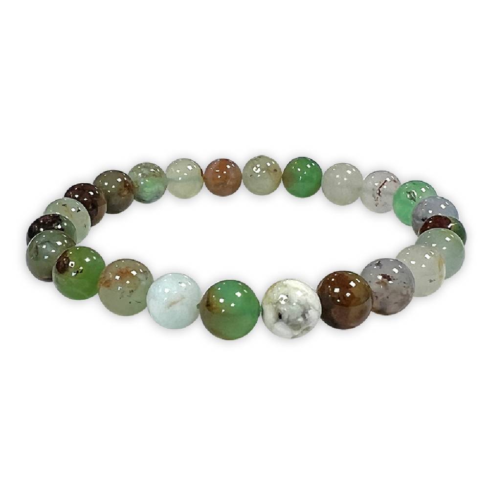 Rokassprādze Hrizoprazs Austrālija / Chrysoprase 6mm