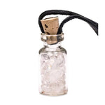 Ielādēt attēlu galerijas skatītājā, Stikla Pudelīte Kalnu Kristāls / Clear Quartz or Rock Crystal 3.6cm
