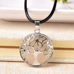 Load image into Gallery viewer, Tree of life pendant with rock crystal 3cm 
