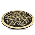 Ielādēt attēlu galerijas skatītājā, Koka Kristāla Režģis Flower of Life / Dzīvības Zieds 15cm / 30cm

