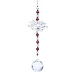 Load image into Gallery viewer, Feng Shui crystal lotus &amp; sphere 31 cm 
