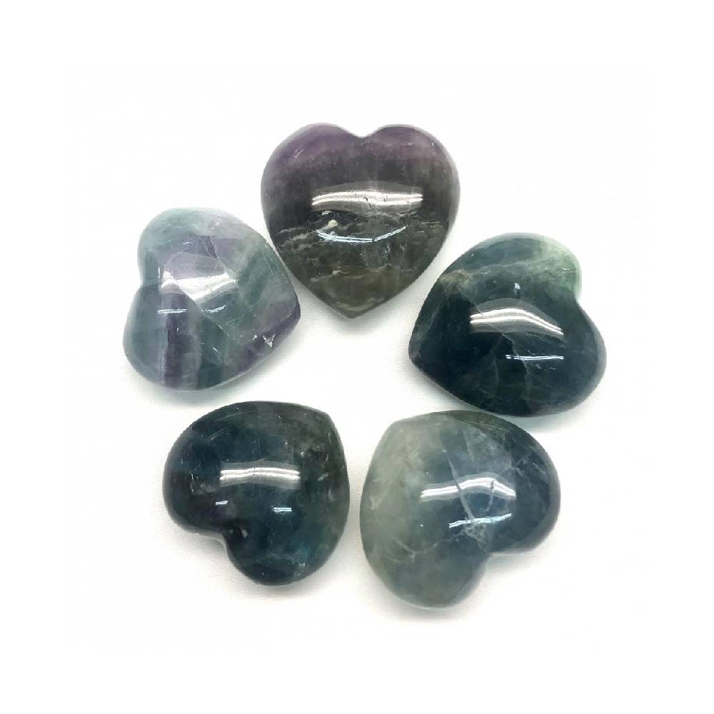 Akmens Fluorīts / Flourite Heart 25-30mm