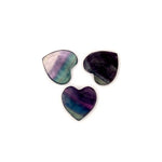 Ielādēt attēlu galerijas skatītājā, Akmens Fluorīts / Flourite Heart 25-30mm
