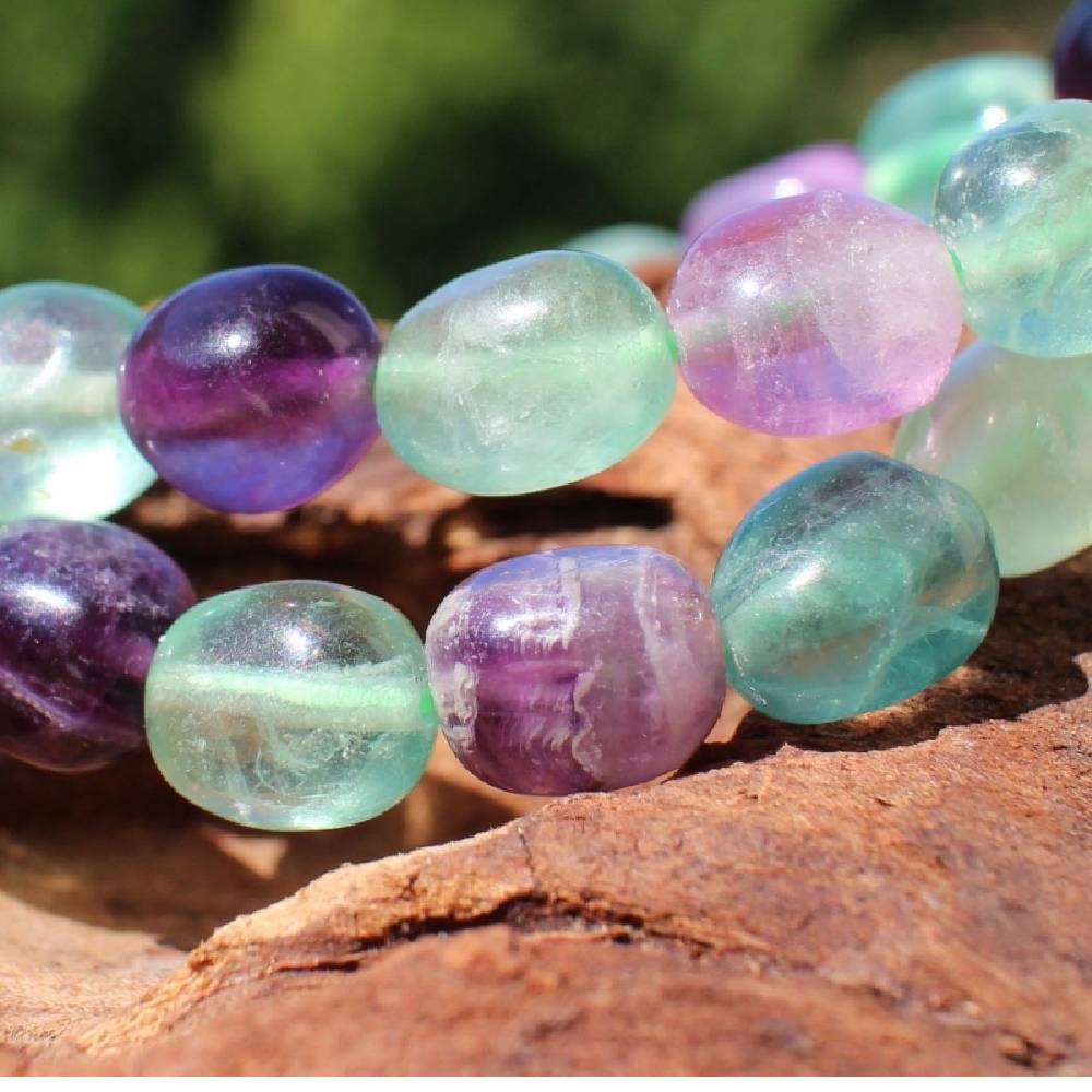 Stone Bracelet Fluorite 8-10mm