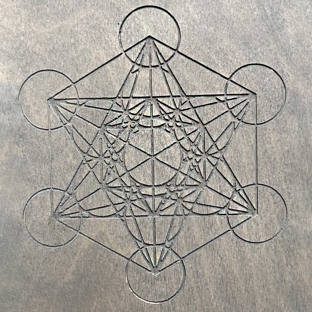 Sadhu Board Dēlis ar vara naglām "Metatron's Cube"  9mm / 10mm / 11mm