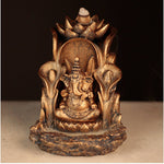 Загрузить изображение в средство просмотра галереи, Turētājs konusiem ar krītošu dūmu efektu Ganesh with Lotus 13.5cm
