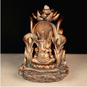 Turētājs konusiem ar krītošu dūmu efektu Ganesh with Lotus 13.5cm