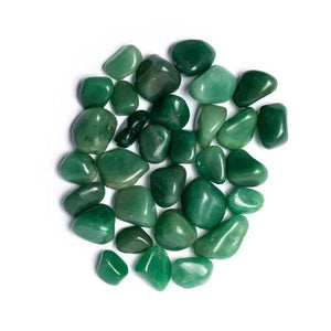 Green quartz tumbled stones
