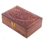 Load image into Gallery viewer, Koka kastīte ēterisko eļļu uzglabāšanai Sheesham Wood Essential Oil Box - Flower
