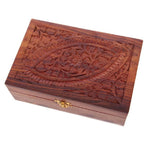 Load image into Gallery viewer, Koka kastīte ēterisko eļļu uzglabāšanai Sheesham Wood Essential Oil Box - Flower
