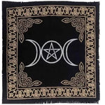 Load image into Gallery viewer, Kokvilnas Altāra Galdauts Triple Moon 60x60cm
