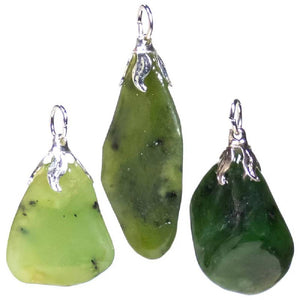 Gemstone pendant jade 1.5cm - 3cm