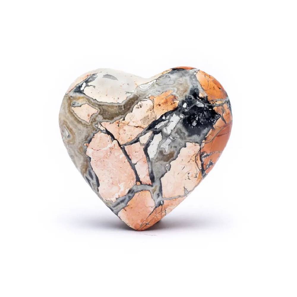 Akmens Jašma / Maligano Jasper Heart 50-55mm
