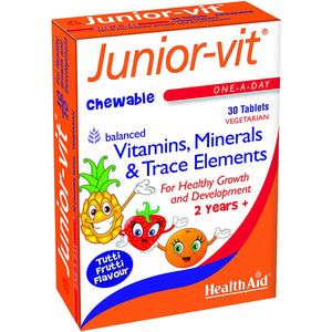 Junior-vit - Chewable (Tutti-fruity Flavour) 30 Tabs