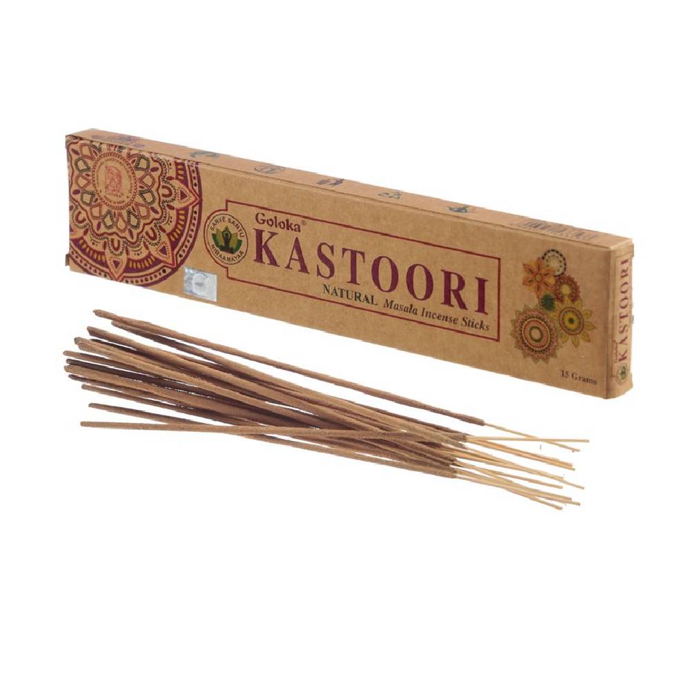 Goloka Kastoori Natural Masala Incense Sticks 15g