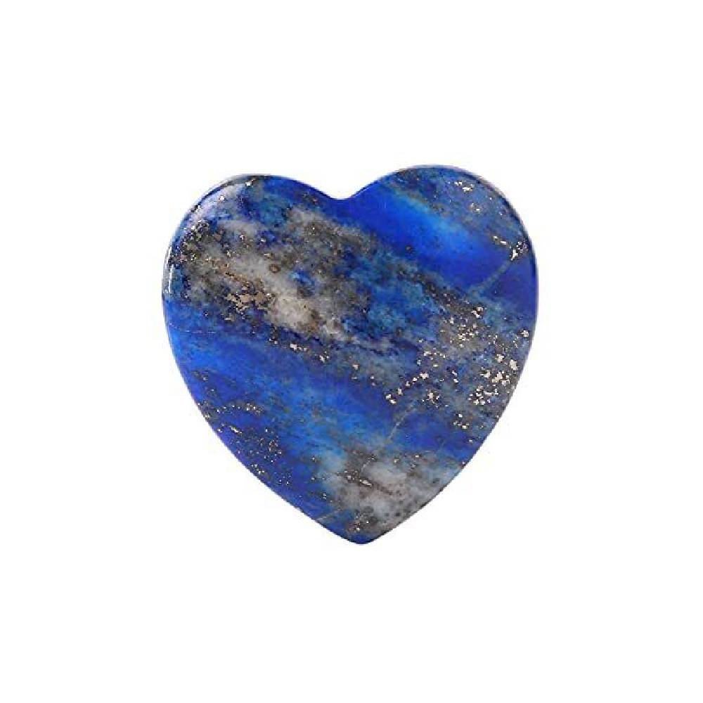 Akmens Lazurīts Afganistāna / Lapis lazuli Heart Worry Stone 50-55mm
