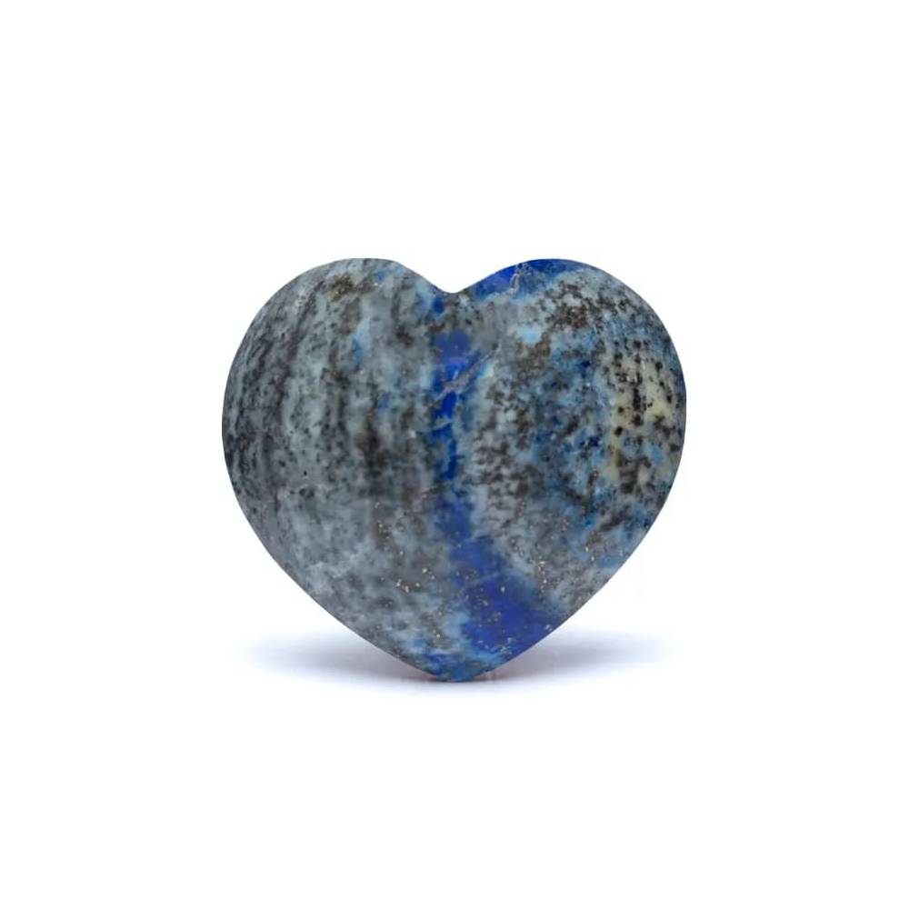 Lapis lazuli heart worry stone 55-60mm 