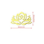 Ielādēt attēlu galerijas skatītājā, Uzlīme Lotus Flower with OM 3cm x 2cm
