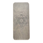 Load image into Gallery viewer, Sadhu Board with copper nails &quot;Metatron&#39;s Cube&quot; 9mm / 10mm / 11mm
