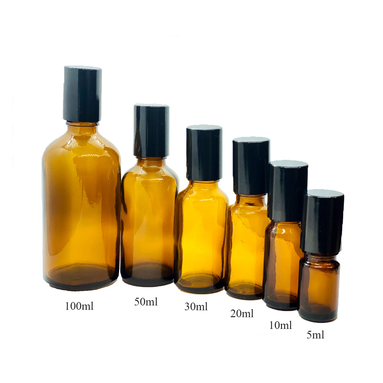 Glass bottle with roller 5ml-100ml