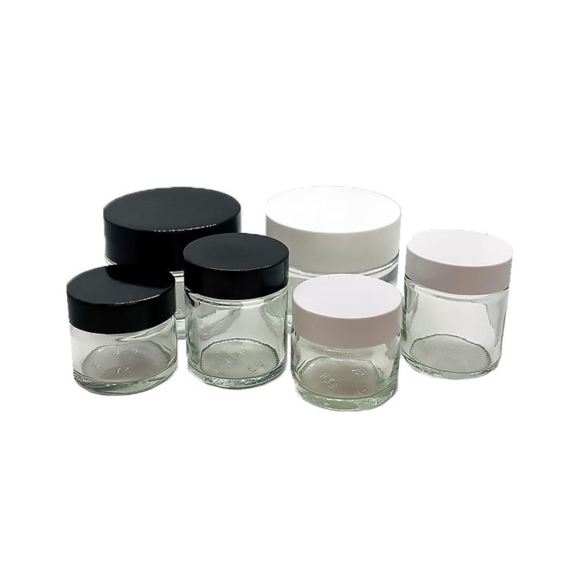 Glass Containers for Cosmetic Storage with lid 15ml-50ml