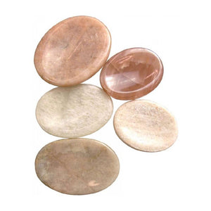 Worry stones moonstone 3.5-4.5cm