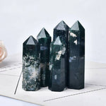 Ielādēt attēlu galerijas skatītājā, Akmens Ahāts / Sūnu Ahāts / Green Moss Agate 6-12cm
