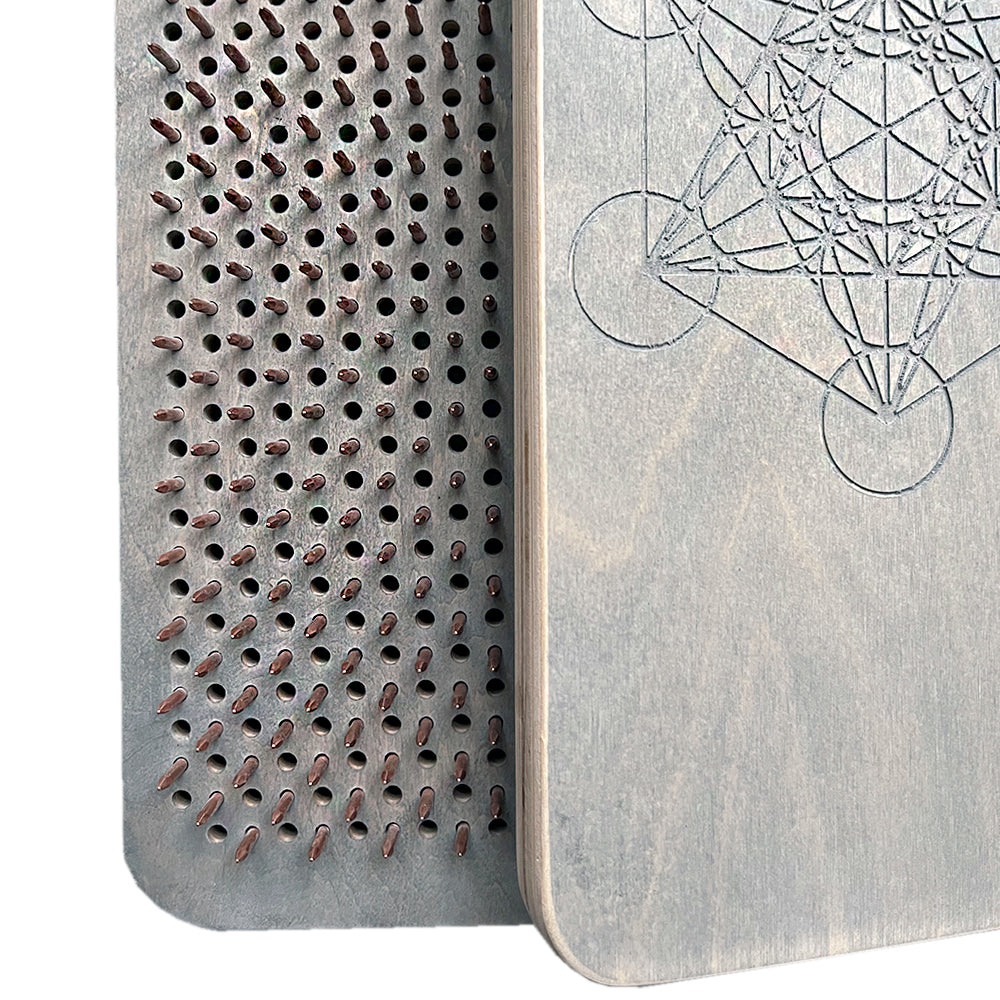 Sadhu Board Dēlis ar vara naglām "Metatron's Cube"  9mm / 10mm / 11mm