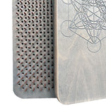 Load image into Gallery viewer, Sadhu Board with copper nails &quot;Metatron&#39;s Cube&quot; 9mm / 10mm / 11mm
