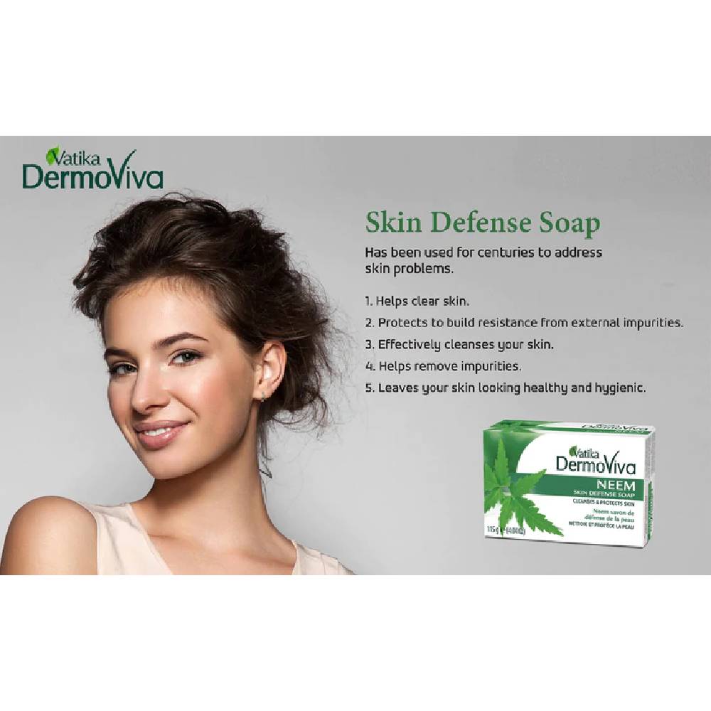 Ziepes ar Nīmu / Neem Skin Defense Soap Vatika DermoViva 115gr